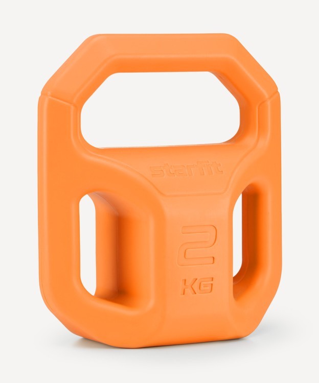 Гиря пластиковая Starfit DB-505, 2 кг, оранжевый (2113750) Гиря пластиковая Starfit DB-505, 2 кг, оранжевый (2113750)