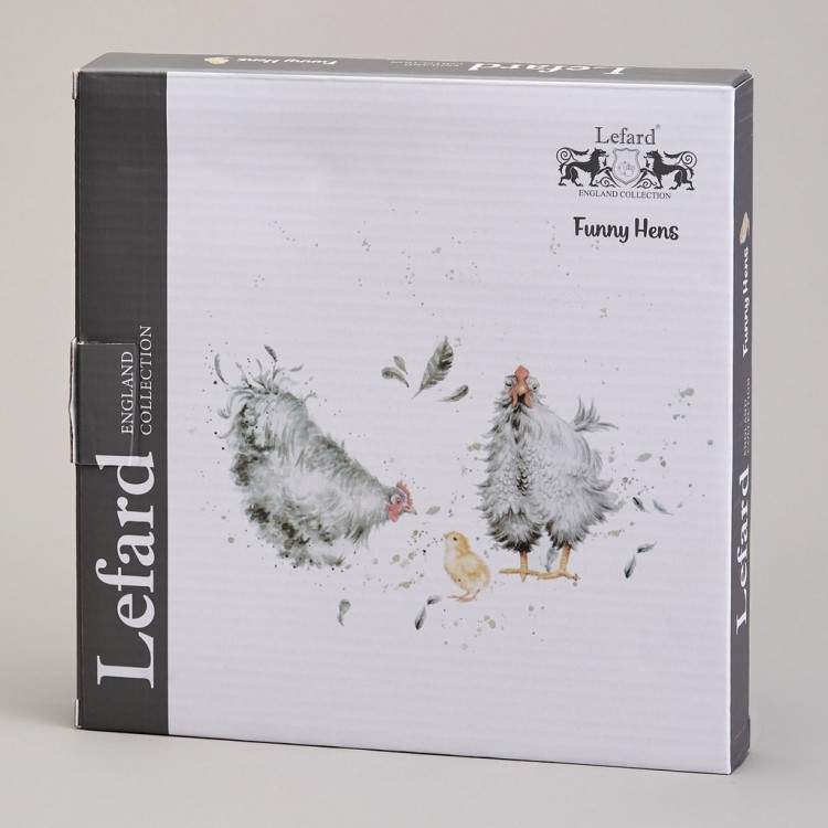 Тарелка закусочная lefard "funny hens" 21*2,5 см Lefard (358-2298)
