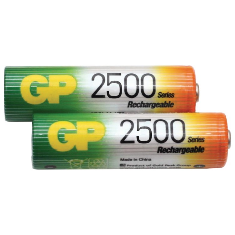 Батарейки аккумуляторные GP (АА) Ni-Mh 2500 mAh 2 шт (454109) (1) (65535)