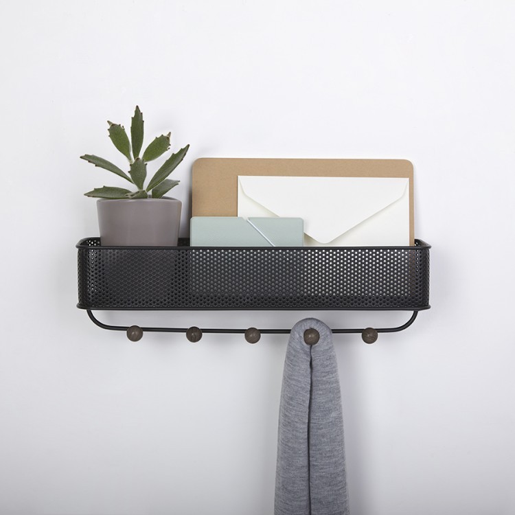 Вешалка подвесная estique, черная/орех (71807) Вешалка подвесная estique, черная/орех (71807)