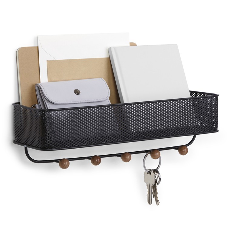 Вешалка подвесная estique, черная/орех (71807) Вешалка подвесная estique, черная/орех (71807)