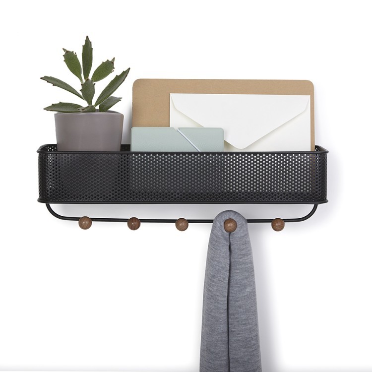 Вешалка подвесная estique, черная/орех (71807) Вешалка подвесная estique, черная/орех (71807)