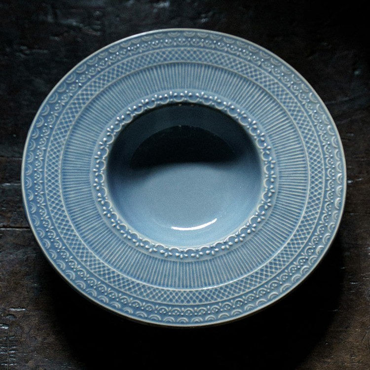 Тарелка LSKA034DN006230, костяной фарфор, blue, LE COQ