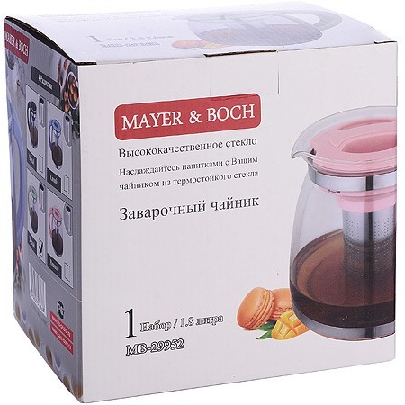 Чайник заварочный + фильт 1,8 л стек Mayer&Boch (29952) Чайник заварочный + фильт 1,8 л стек Mayer&Boch (29952)