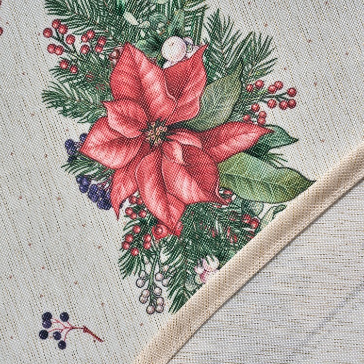 Скатерть  140х180 cm  овальная, "celebration", цвет: бежевый,  tm lefard, полиэстер 100% Lefard (986-001-27)