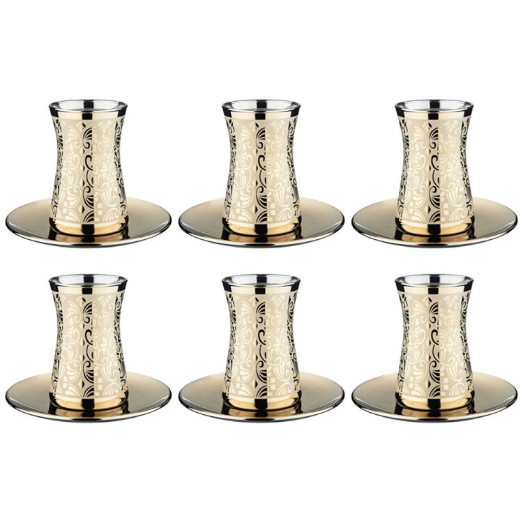 Чайный набор 6 чашек+6 блюдец"золотой либерти" 160 мл Акционерное Общество (194-330)