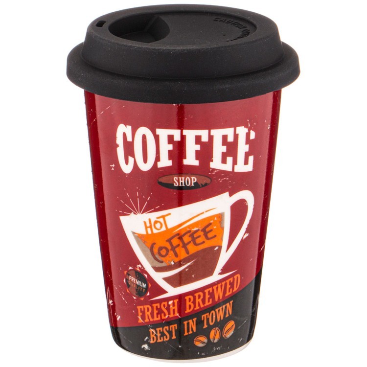 Кружка lefard coffemania с крышкой 400мл Lefard (776-050)