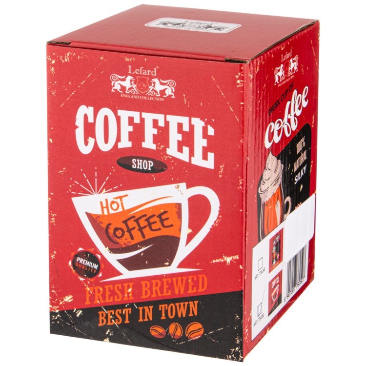 Кружка lefard coffemania с крышкой 400мл Lefard (776-050)