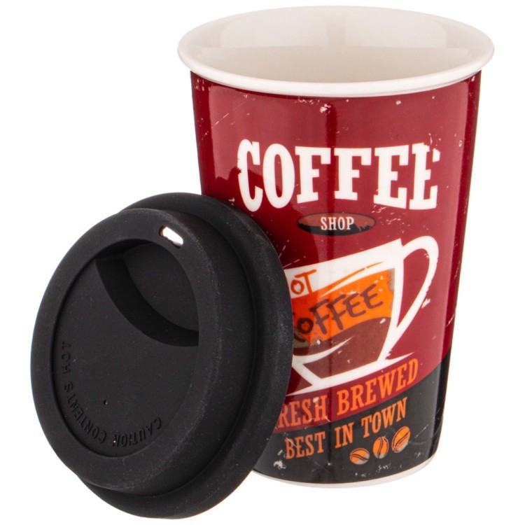 Кружка lefard coffemania с крышкой 400мл Lefard (776-050)