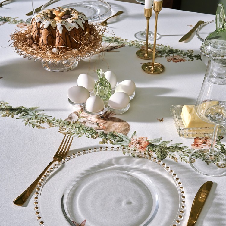 Скатерть  овальная  "sense" ,180х300см ,зеленый,100%хлопок ,твил Lefard (850-753-42)