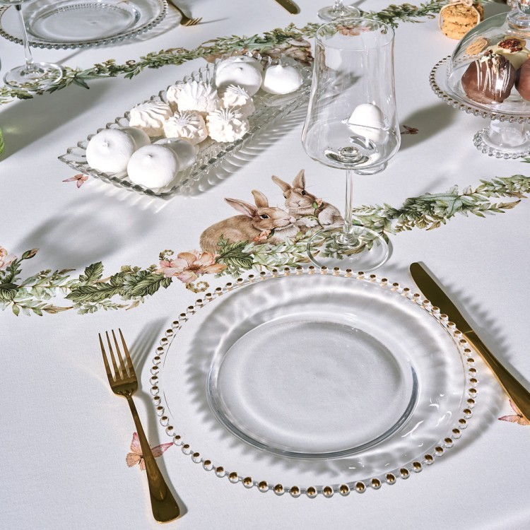 Скатерть  овальная  "sense" ,180х300см ,зеленый,100%хлопок ,твил Lefard (850-753-42)