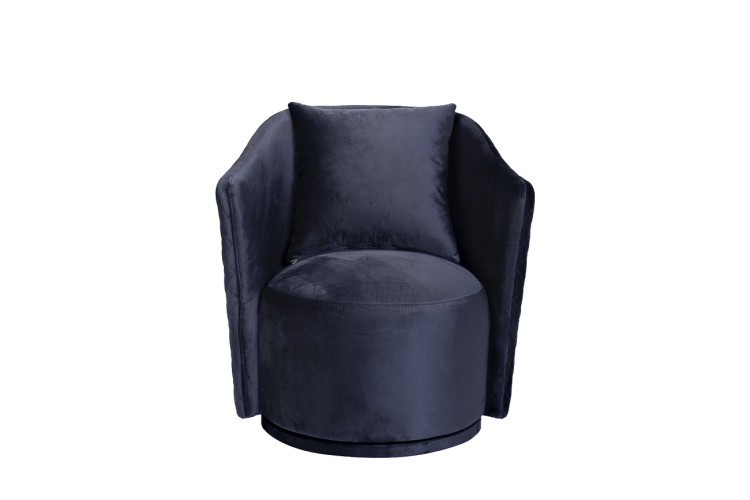 Кресло Verona Basic вращающееся, велюр тем-син. Bel18 70*77*80см (TT-00007519)