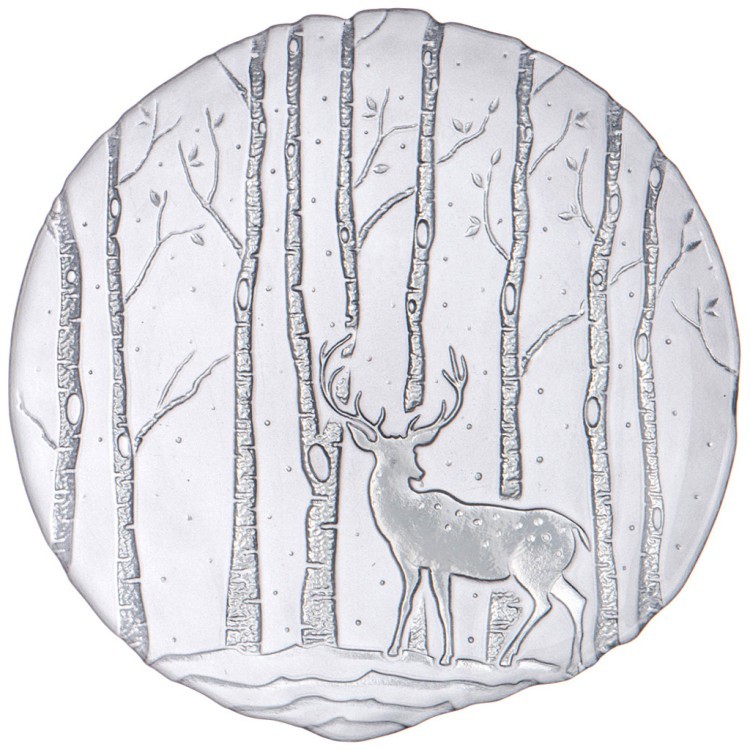 Тарелка "winter story" grey 21 см мал.уп.=6шт. Bronco (336-219)