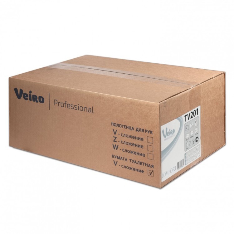 Бумага туалетная Veiro комп. 30 шт. Comfort л.ая 250 л. 21х10,8 см 2-слойная 127093 (1) (90769)