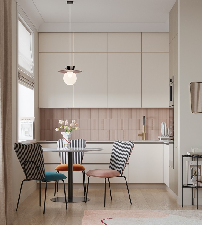 Стол обеденный trond, D100 см, белый мрамор/черный (76059) Стол обеденный trond, D100 см, белый мрамор/черный (76059)