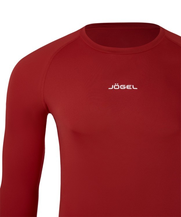 Футболка компрессионная с длинным рукавом JÖGEL CAMP PerFormDRY Baselayer LS Tee, гранатовый (2123207)