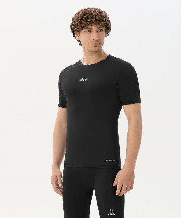 Футболка компрессионная с коротким рукавом JOGEL CAMP PerFormDRY Baselayer SS Tee, черный (2117336)