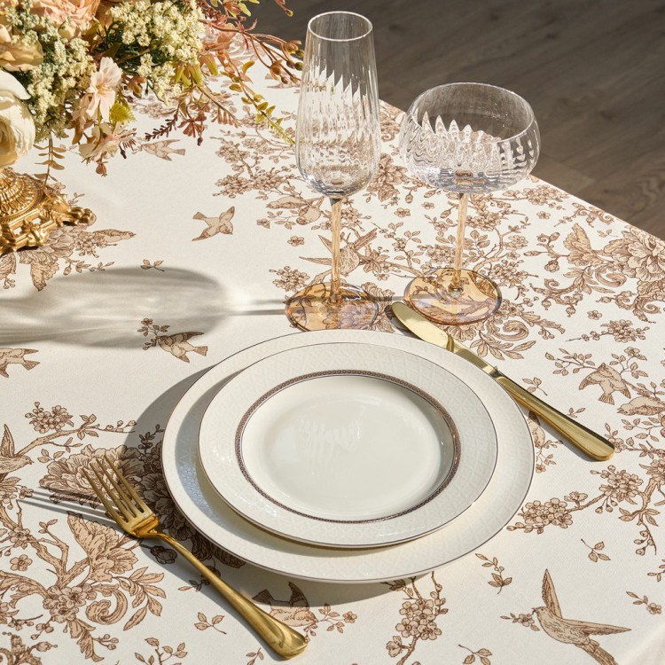 Скатерть "royal garden" 160х220см ,белый, 100% хлопок,твил пропитка (850-754-21) 