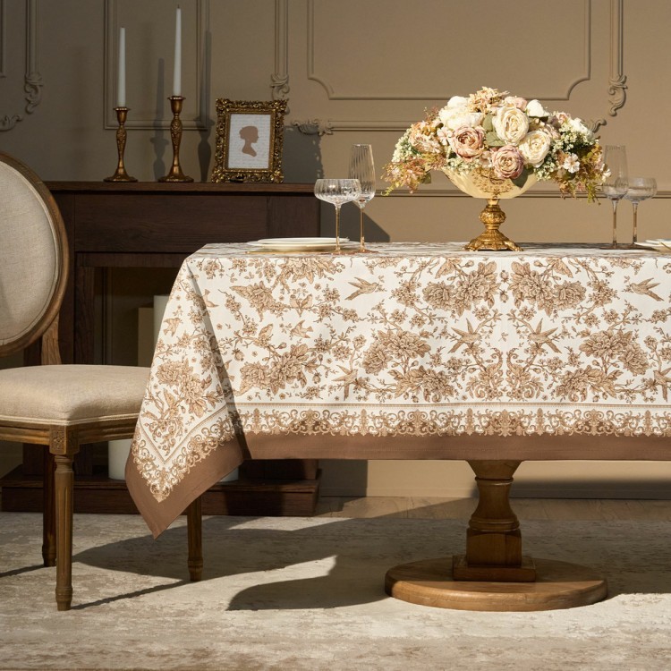 Скатерть "royal garden" 160х220см ,белый, 100% хлопок,твил пропитка (850-754-21) 
