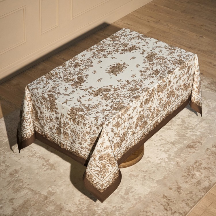 Скатерть "rich garden" 160х220см ,белый, 100% хлопок,твил пропитка Lefard (850-754-21)