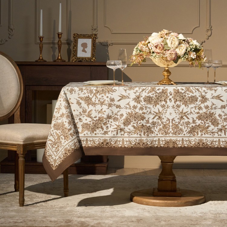 Скатерть "rich garden" 160х220см ,белый, 100% хлопок,твил пропитка Lefard (850-754-21)