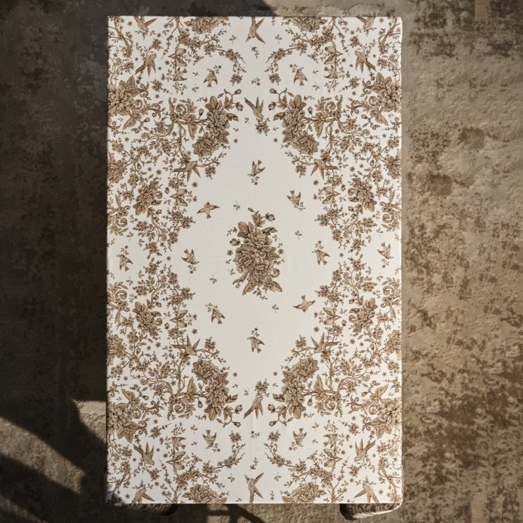 Скатерть "rich garden" 160х220см ,белый, 100% хлопок,твил пропитка Lefard (850-754-21)