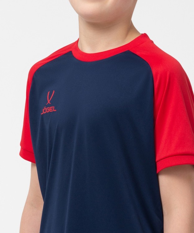 Футболка игровая JÖGEL CAMP Reglan Jersey, темно-синий/красный, детский (702255)