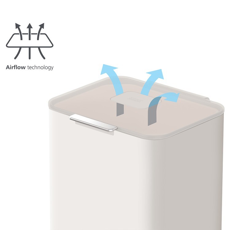Контейнер для мусора с двумя баками totem pop, 60 л, белый (67640)