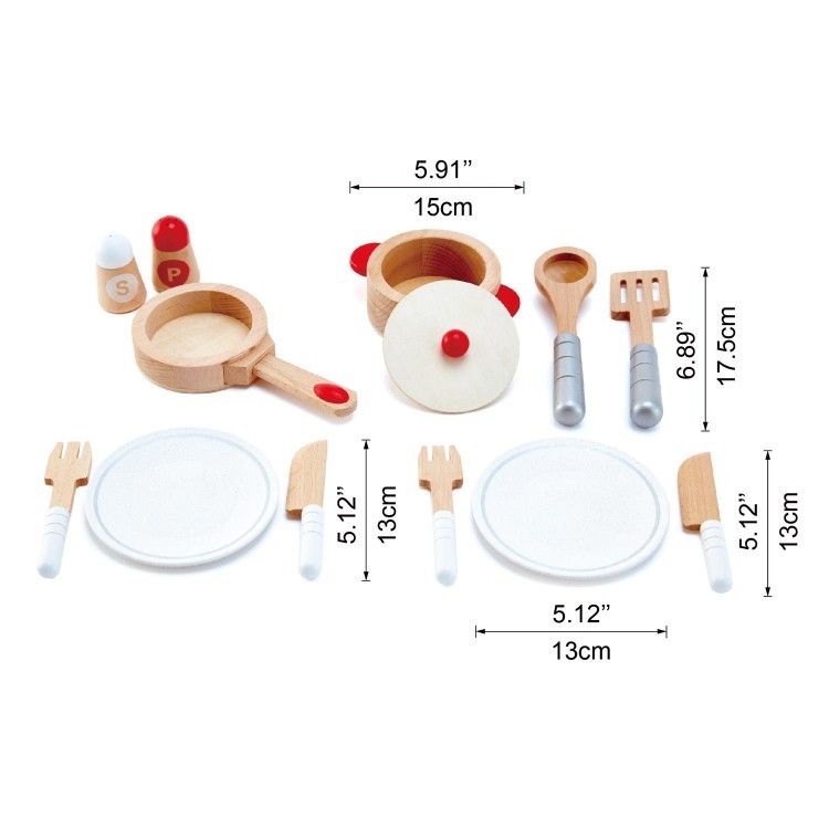 Игровой набор посуды 13 предметов (E3150_HP)