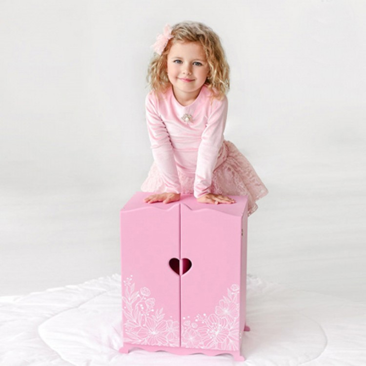 Шкаф для кукол, цвет: розовый (PFD120-58)