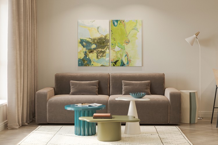 Столик кофейный fluid, 88х30 см, морские водоросли (78637)