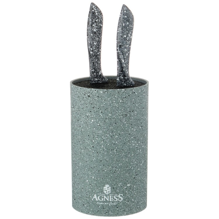 Подставка для ножей agness "монблан" универсальная,11*18см Agness (911-682)