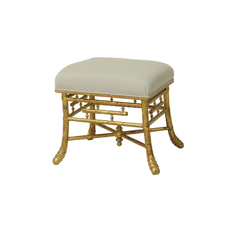 Пуф LI-SH14-18-127, массив дуба, текстиль, beige, ROOMERS FURNITURE
