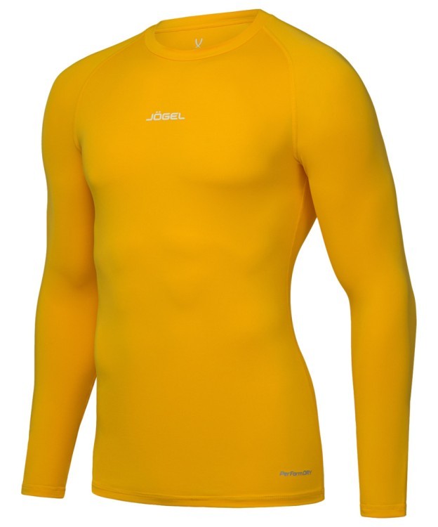 Футболка компрессионная с длинным рукавом JÖGEL CAMP PerFormDRY Baselayer LS Tee, желтый (2125149)