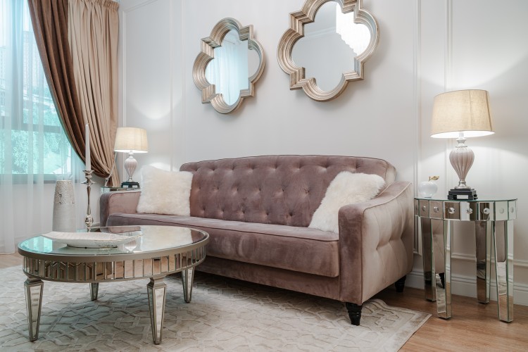 Стол зеркальный 914х914х416 (00001189)