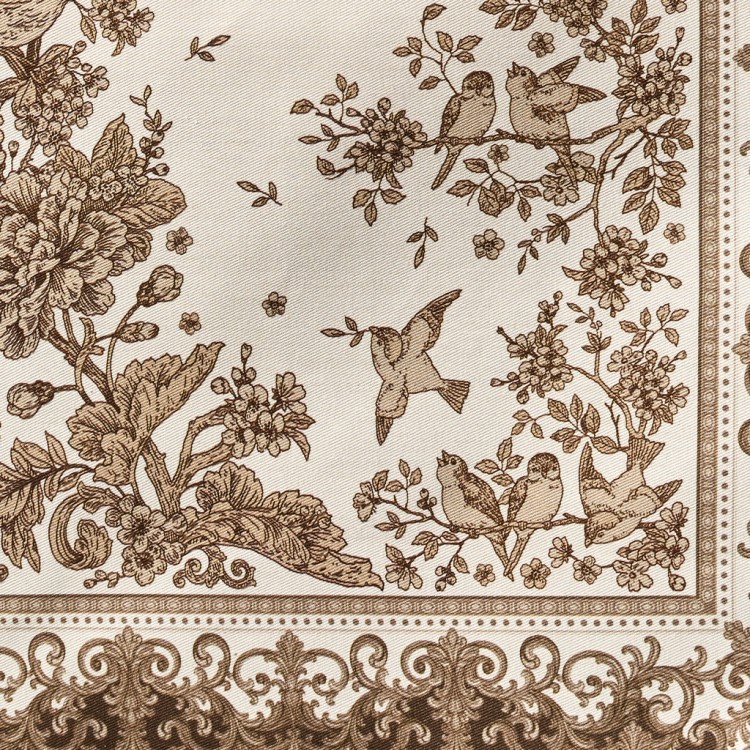 Дорожка "rich garden" 40х146см ,белый ,100% хлопок ,твил с пропиткой Lefard (850-754-3)