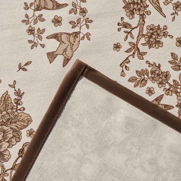 Дорожка "rich garden" 40х146см ,белый ,100% хлопок ,твил с пропиткой Lefard (850-754-3)