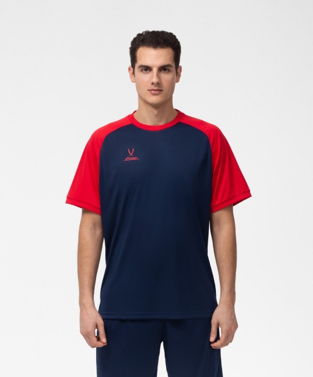Футболка игровая JÖGEL CAMP Reglan Jersey, темно-синий/красный (701747) Футболка игровая JÖGEL CAMP Reglan Jersey, темно-синий/красный (701747)
