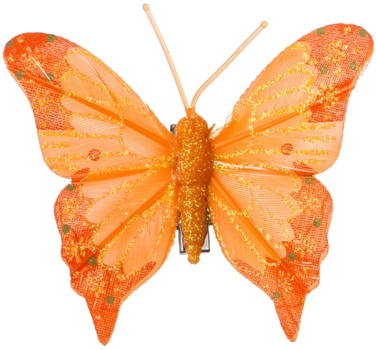 Комплект из 12-ти декоративных изделий на клипсе "бабочки" 8 см. Lefard (241-1906)