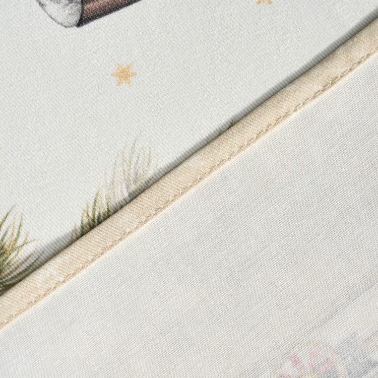 Скатерть  овальная  "щелкунчик" ,140х180см ,бежевый, 100% хлопок ,твил Lefard (850-757-4)