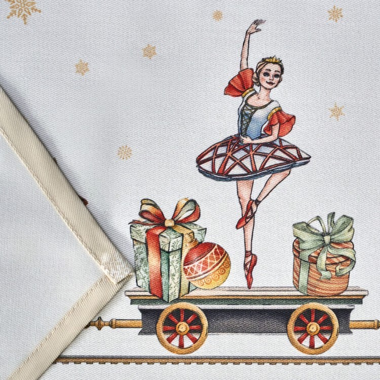 Дорожка на стол "щелкунчик", 45х400см, бежевый, 100% хлопок,твил Lefard (850-757-33)