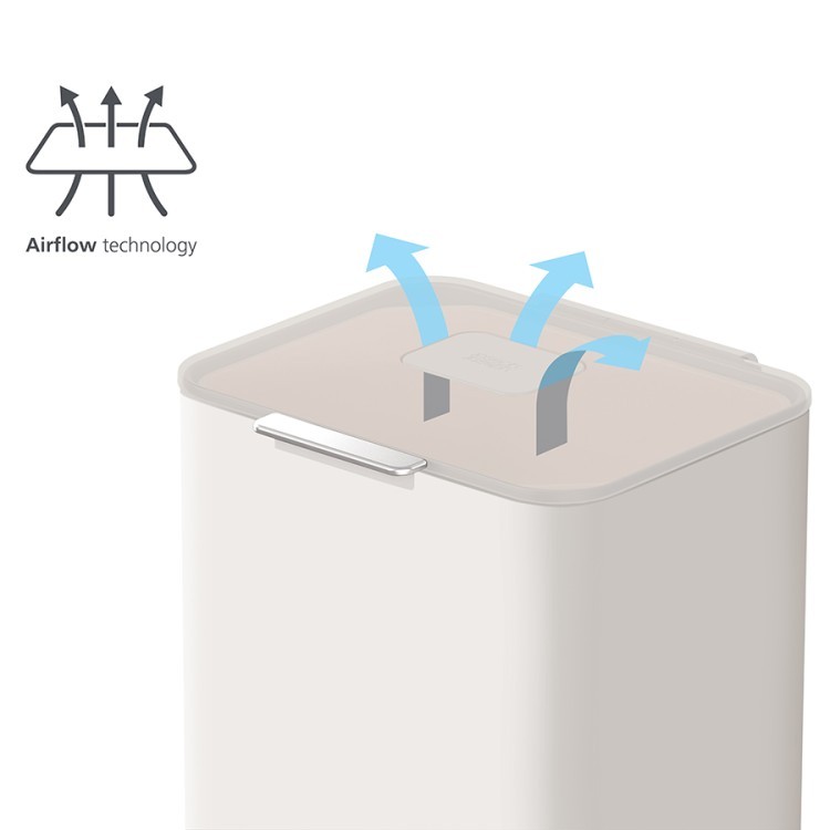 Контейнер для мусора с двумя баками totem pop, 40 л, белый (67639)