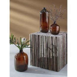 Ваза vessel, 27 см, коричневая (77611)