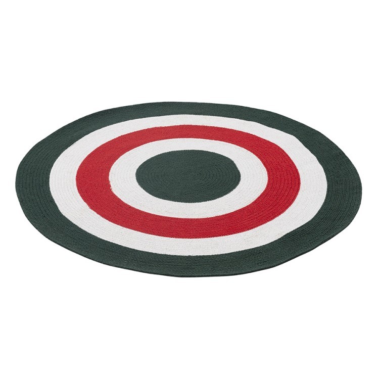 Ковер из хлопка target темно-зеленого цвета из коллекции ethnic, D120 см (74492)