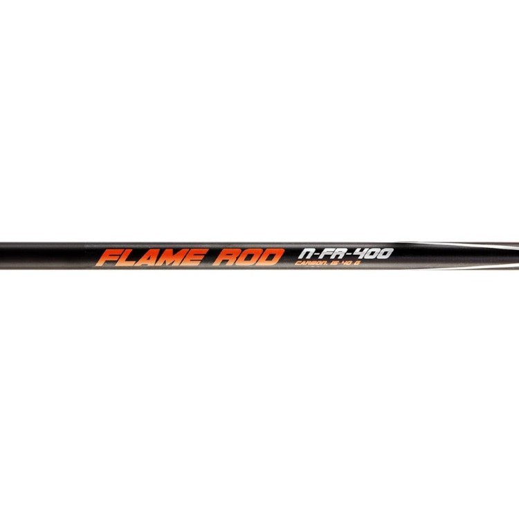 Удилище маховое Nisus Flame Rod carbon 4м (15-40г) без колец N-FR-400 (72699)