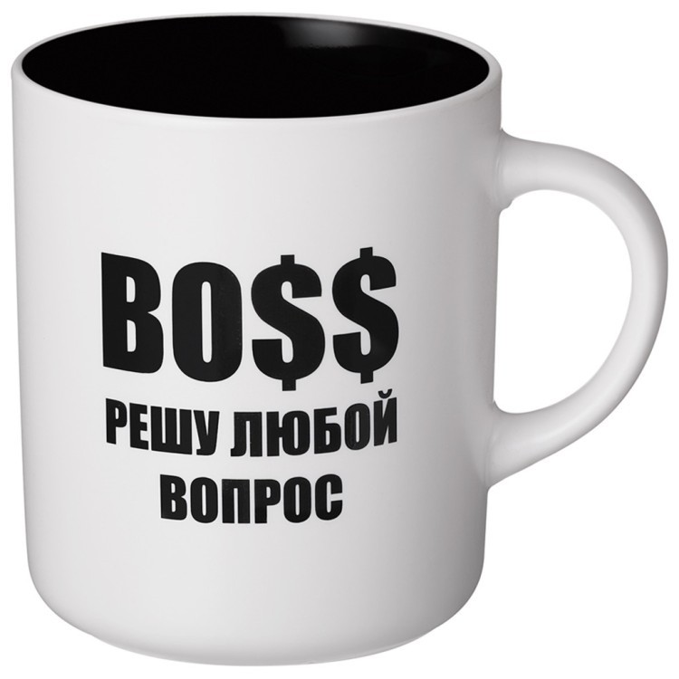 Кружка lefard 540мл "boss решу любой вопрос" 9.5*7.6*11.1cm, разноцветный Lefard (260-1028-11)