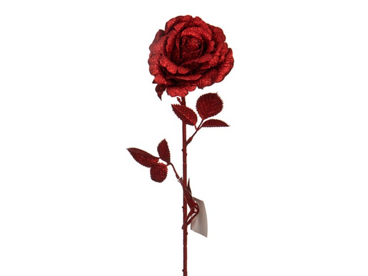 Изделие декоративное "роза" длина=68 см. красное без упаковки Lefard (241-1628)
