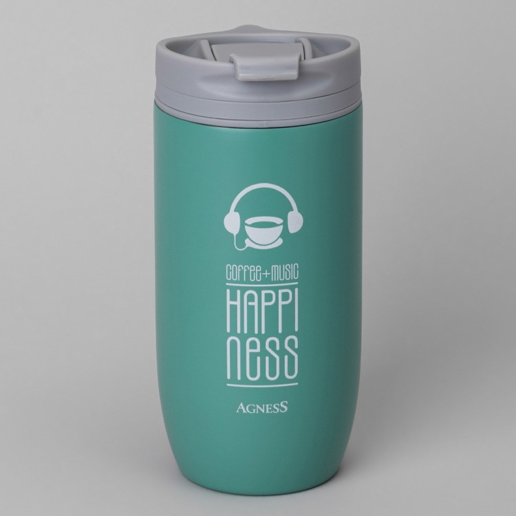 Термокружка agness "happiness" 450мл Agness (709-113)