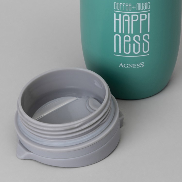 Термокружка agness "happiness" 450мл Agness (709-113)