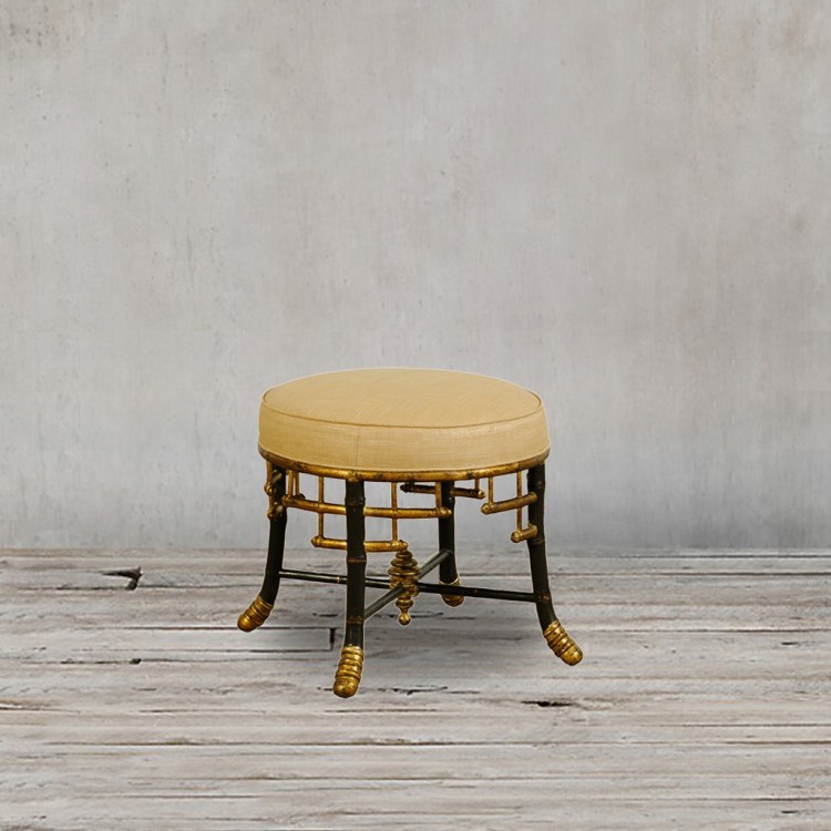 Пуф LI-SH15-49-03, массив дуба, текстиль, white, ROOMERS FURNITURE